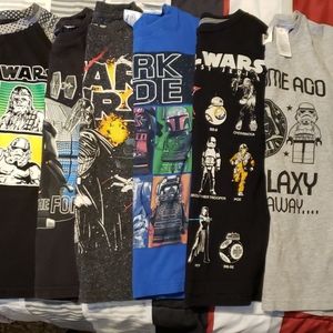 Boys star wars tshirt bundle